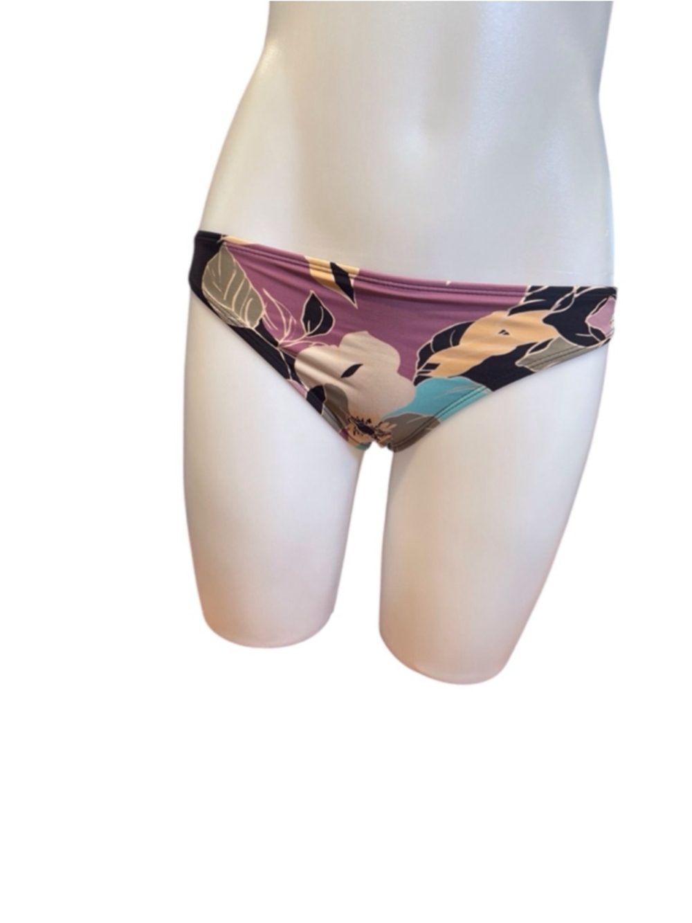 Women's Salt & Cove Swim Bottom XS Black Multi Floral